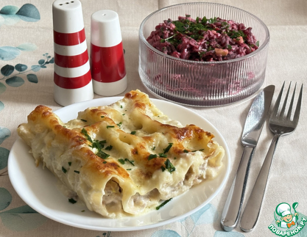 Каннеллони в сливках Каннеллони в сливках