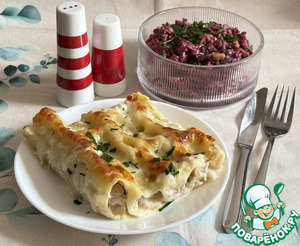 Каннеллони в сливках Каннеллони в сливках