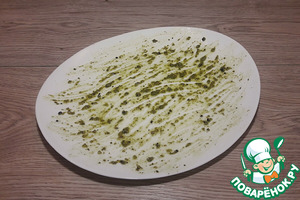 Карпаччо из сезонных помидоров с песто Карпаччо из сезонных помидоров с песто