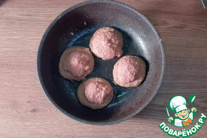 Котлеты из куриной печени с припеком