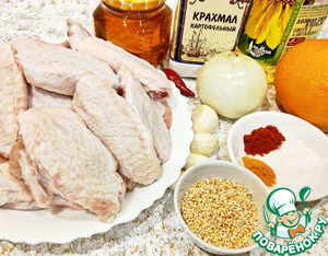 Куриные крылышки в апельсиновой глазури Куриные крылышки в апельсиновой глазури