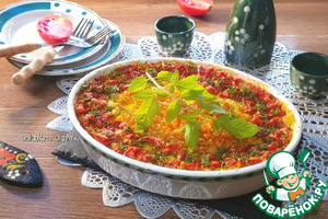 Овощная запеканка с манной крупой Овощная запеканка с манной крупой
