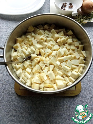 Сельдерей в кисло-сладкой заливке
