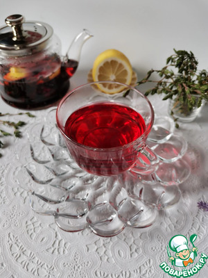 Чай с черникой и чабрецом Чай с черникой и чабрецом