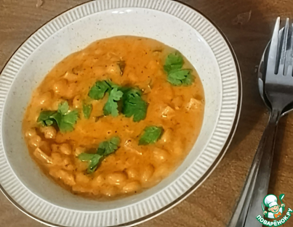 Карри с фасолью в масле масала Карри с фасолью в масле масала