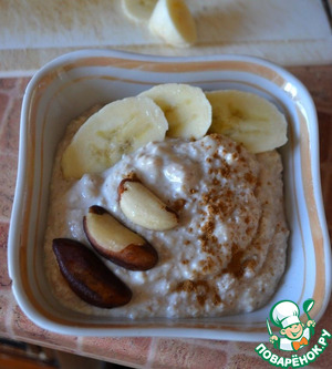 Ленивая овсянка с орехами Ленивая овсянка с орехами